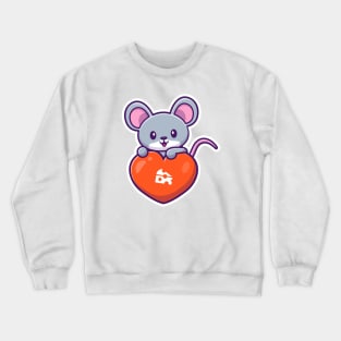 Cute rat love Crewneck Sweatshirt